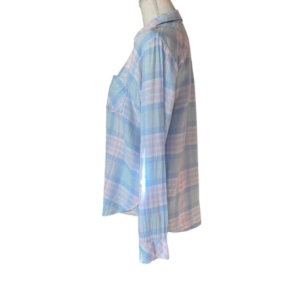 RAILS WOMENS PLAID LING SLEEVE CHARLI SHIRT SIZE SMALL - Picture 2 of 12